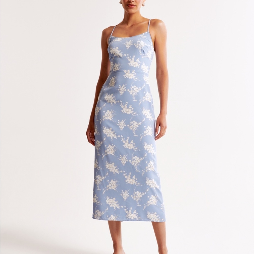 Abercrombie & Fitch Scoopneck Slip Midi Dress XS Tall